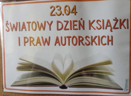 ŚWIATOWY DZIEŃ KSIĄŻKI I PRAW AUTORKICH 23 KWIETNIA