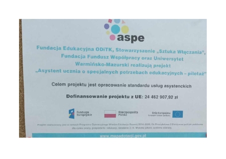 PROJEKT ''ASPE'' W NASZEJ SZKOLE