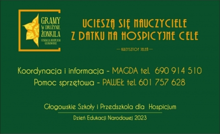 AKCJA DLA GŁOGOWSKIEGO HOSPICJUM 